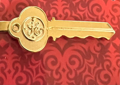 GE General Electric Employee Key Shaped Tie Clip Award Logo