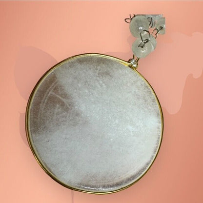 Vintage Genuine White Marble Strand  Nugget Necklace 32"