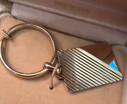 Key Ring with Original Velveteen Case Anson Engravable